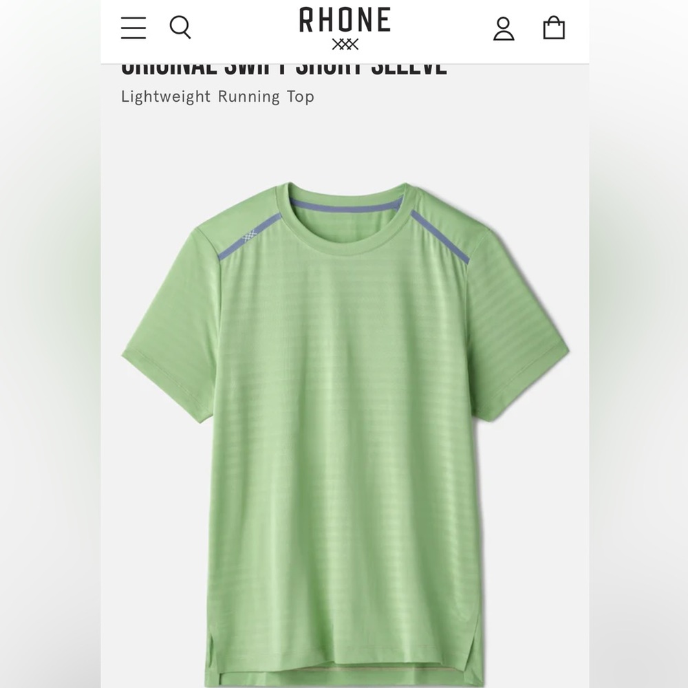 Rhône Swift Short Sleeve Shirt - Georgia Peach color